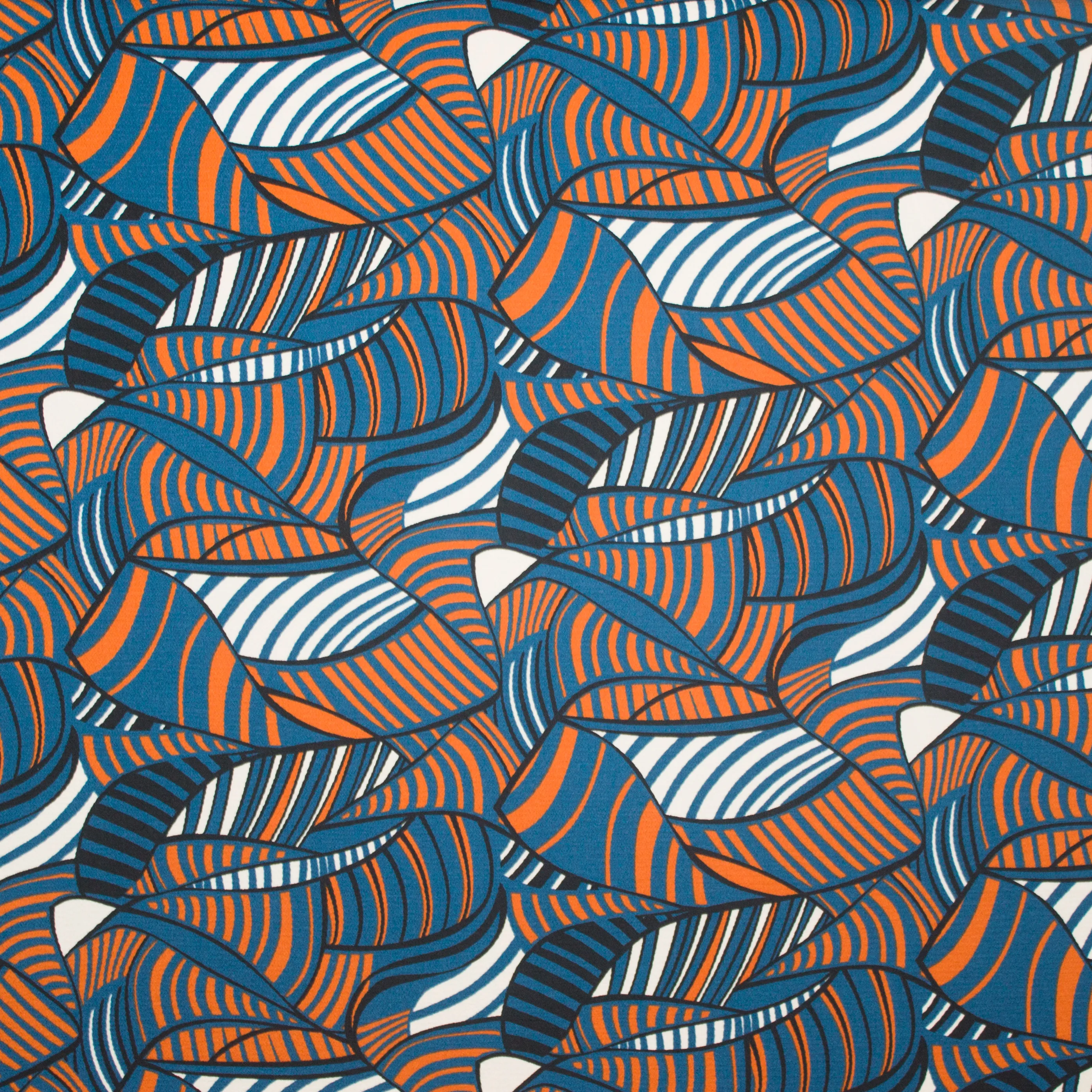 Gestructureerde crêpe abstract motief